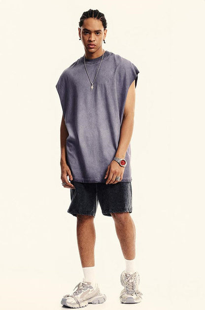 250GSM Washed Out Gradient Muscle Tee