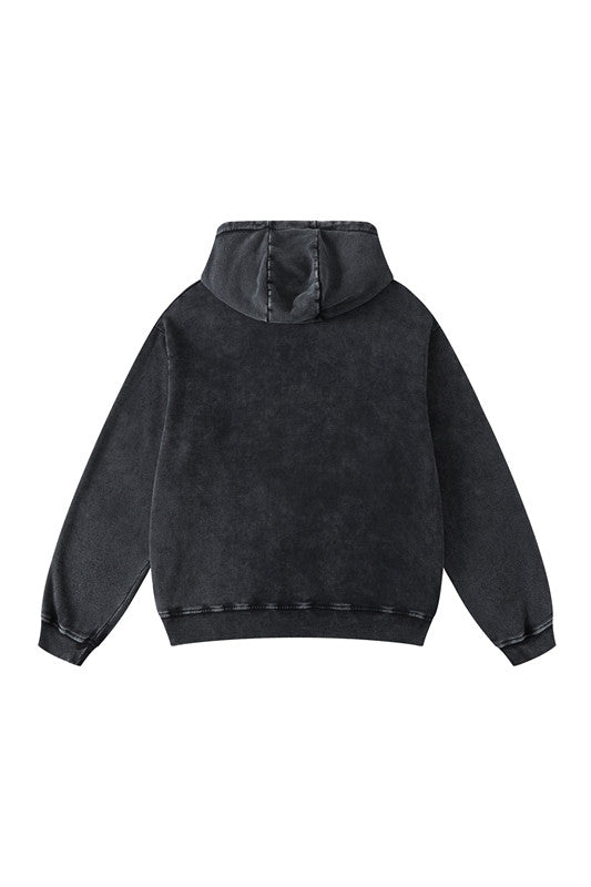 420GSM Digital Printed Pigment Dyed Hoodie