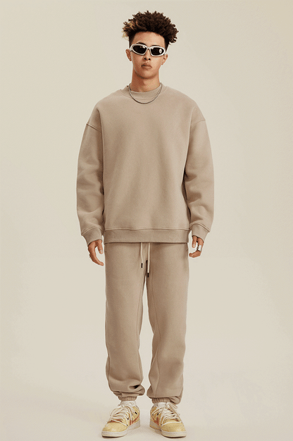345G Fleece Solid Sweatpants