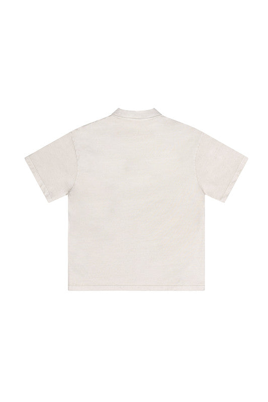 310GSM Washed Polo Tee
