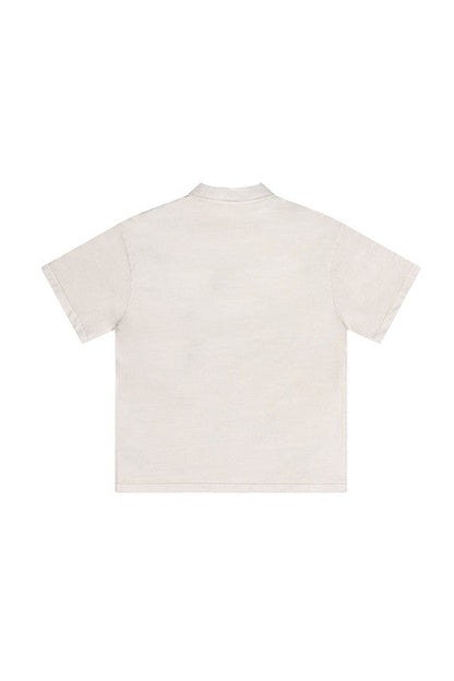 310GSM Washed Polo Tee