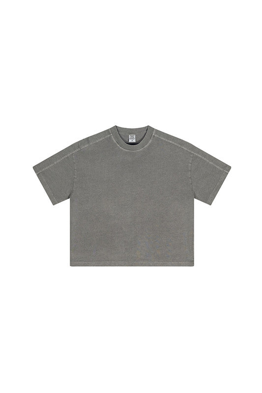 Kids 250G Side Stripe Washed Tee