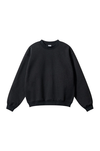 345GSM Fleece Solid Color Crew