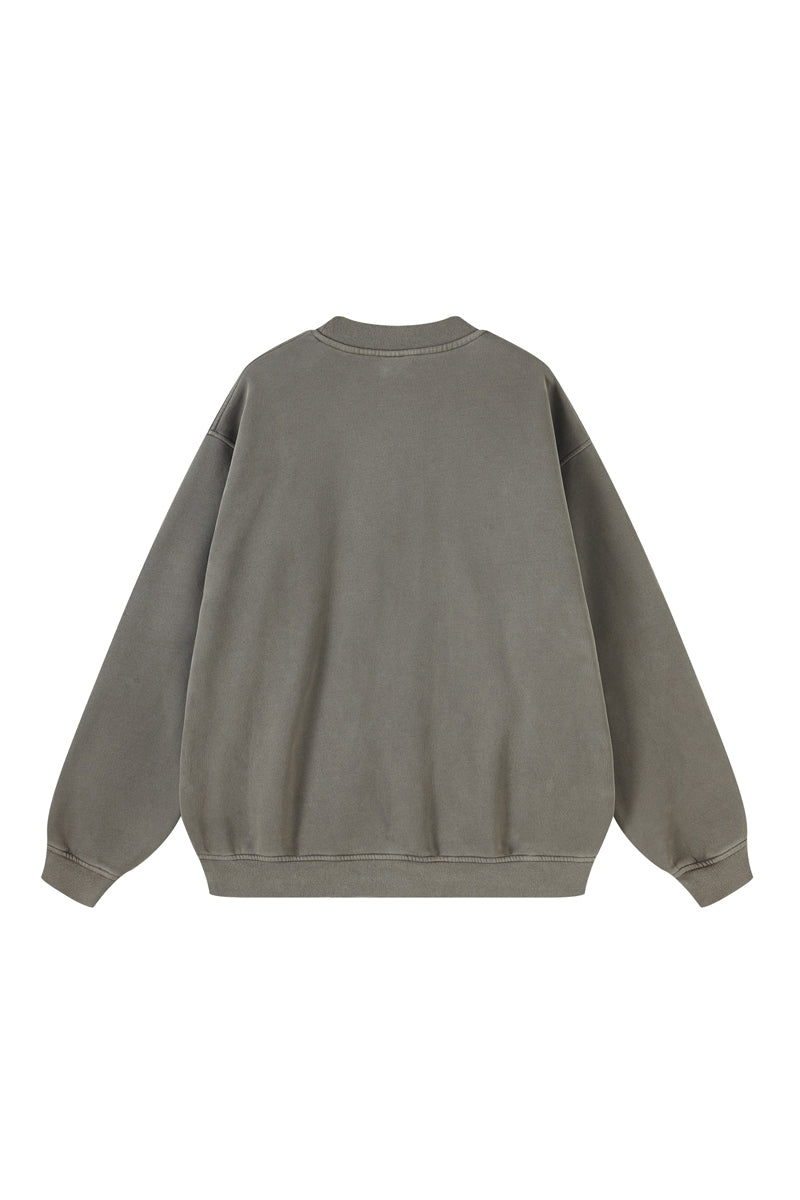 355G Washed Fleece Crew