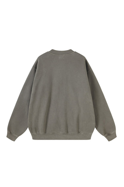 355G Washed Fleece Crew