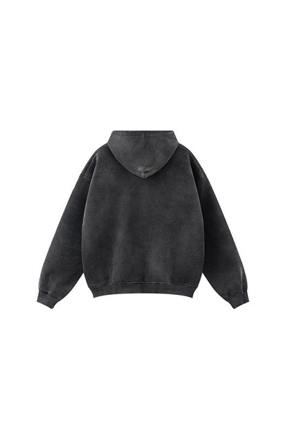 332GSM Gradient Sprayed Fleece Hoodie