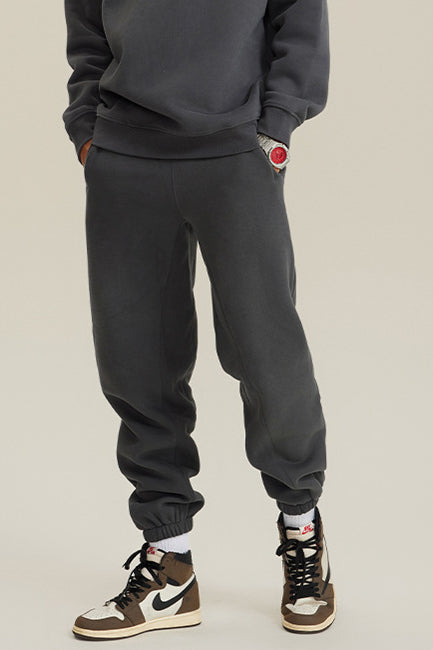 345G Fleece Solid Sweatpants