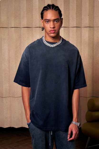 250GSM Distressed Washed Sun Fade Tee