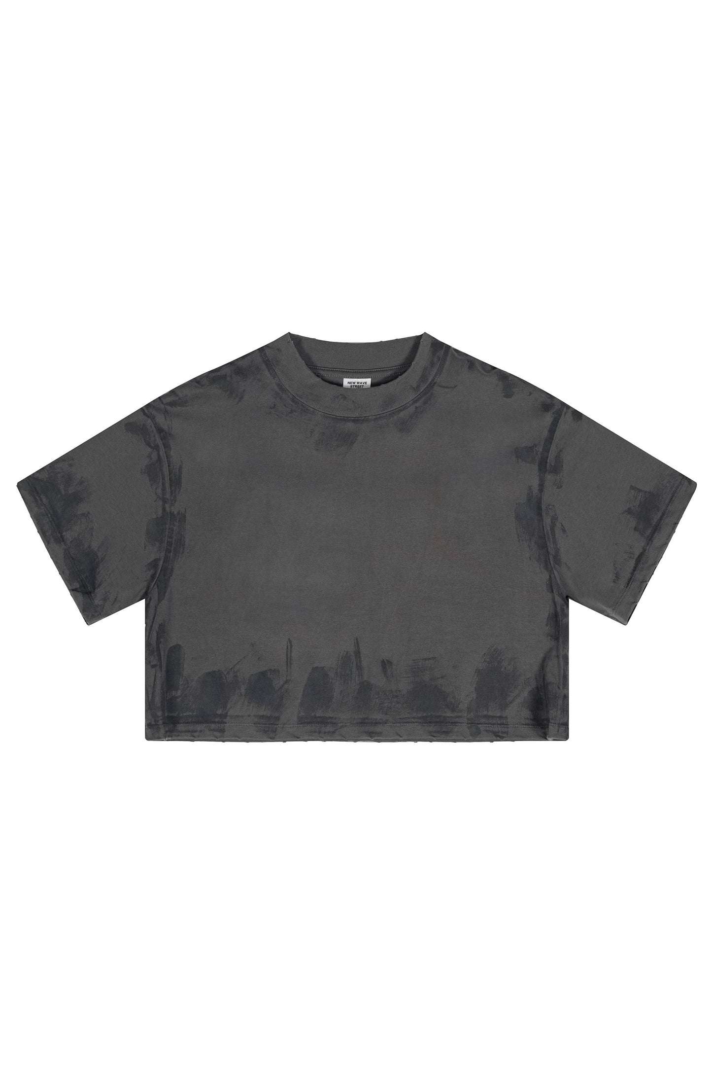 305GSM Brush Dyed Crop Tee