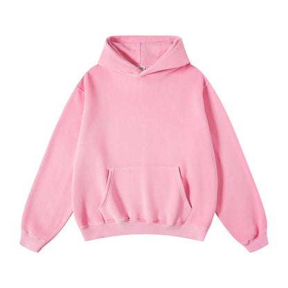 355G Washed Fleece Hoodie