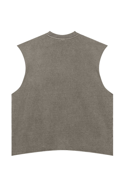 270GSM Distressed Vintage Muscle Tee