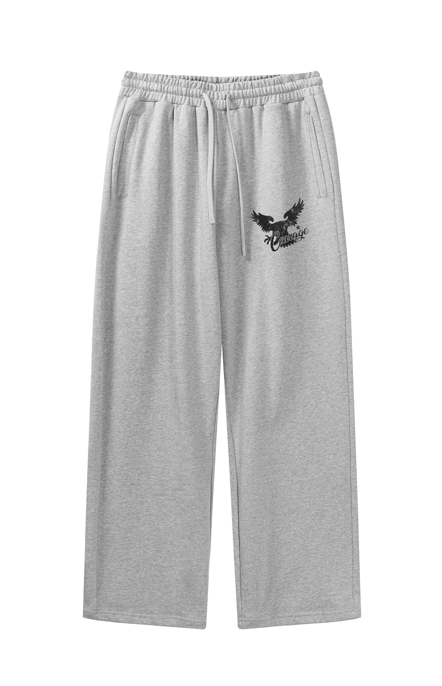 380GSM?Stripe Side Screen Printed Sweatpants