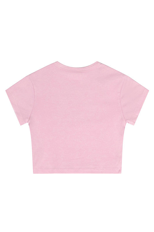 235GSM Pigment Dyed Crop Tee