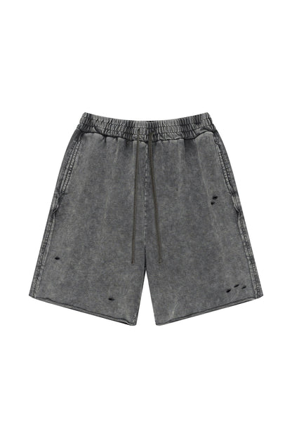 310GSM Pigment Dyed Distressed Washed Short