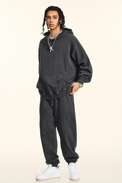 100% Cotton 380GSM Washed  Hoodie