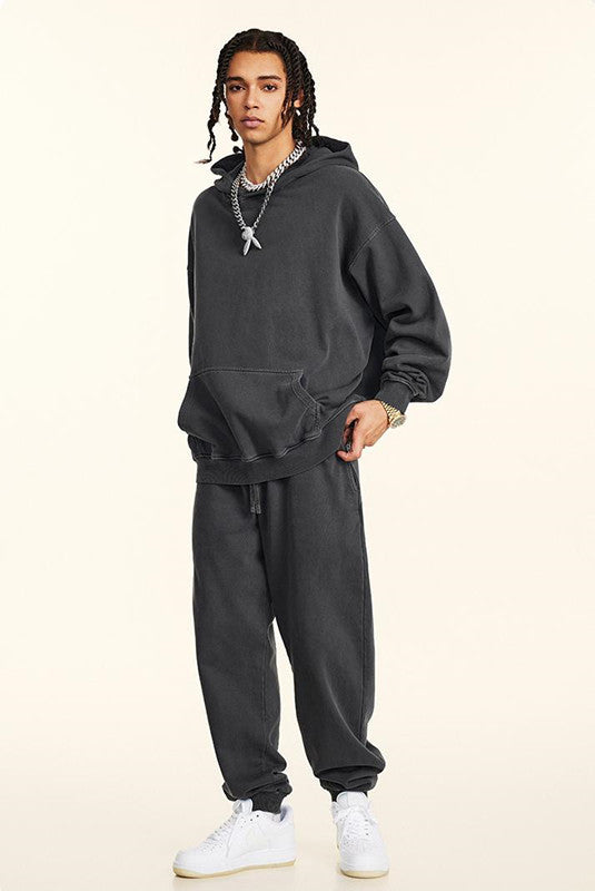 100% Cotton 380GSM Washed  Hoodie