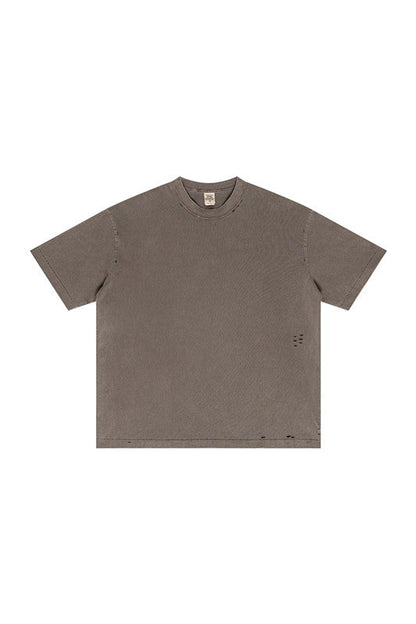 275GSM Pigment Dyed Distressed?Tee