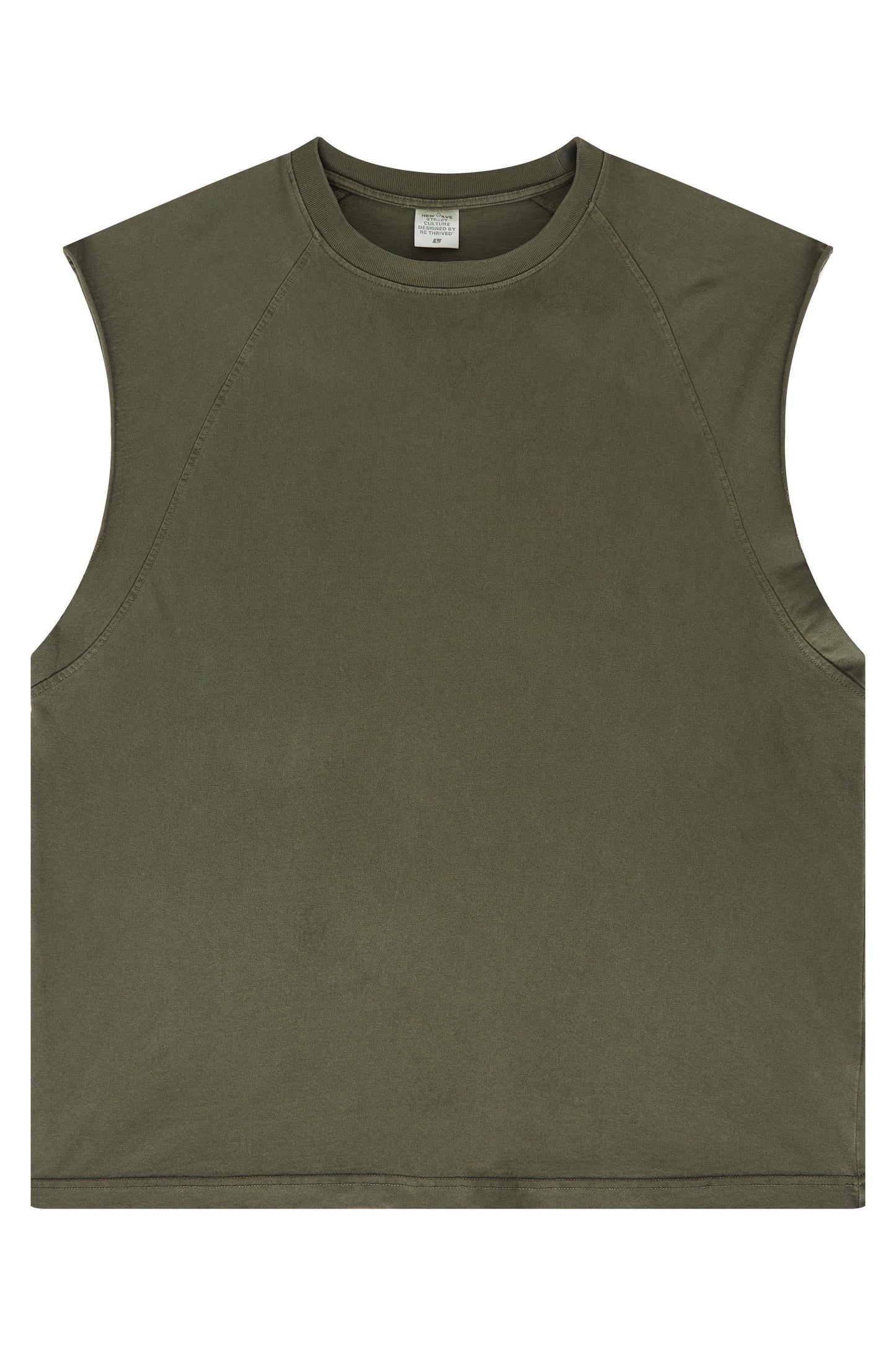 Washed Sleeveless Muscle Tee