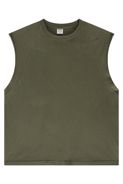 Washed Sleeveless Muscle Tee