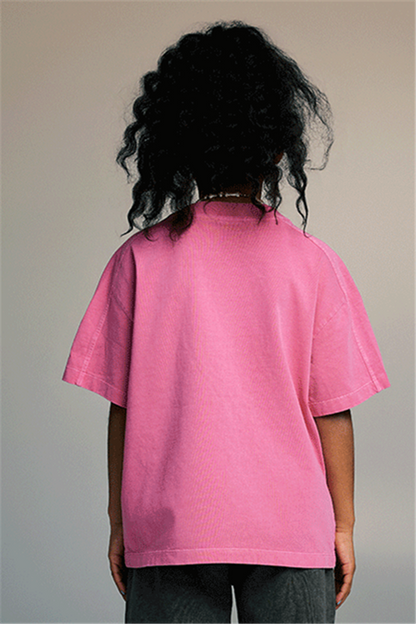 Kids 250G Side Stripe Washed Tee