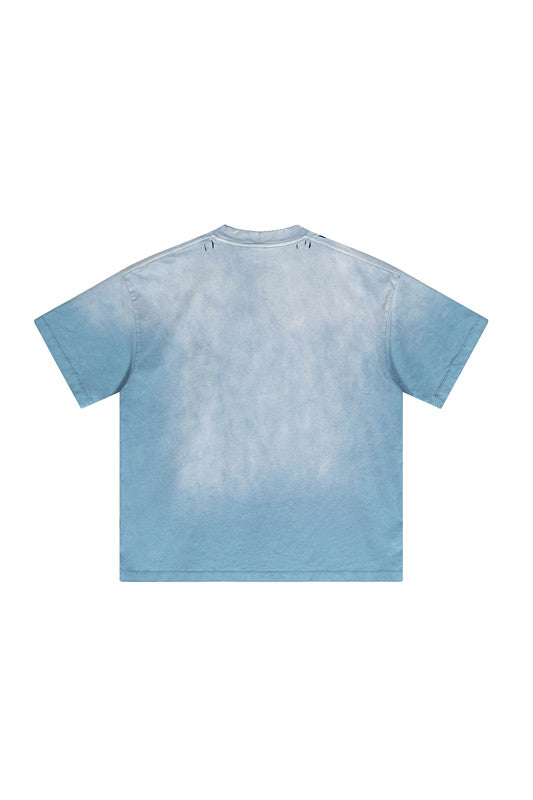 250GSM Distressed Washed Sun Fade Tee
