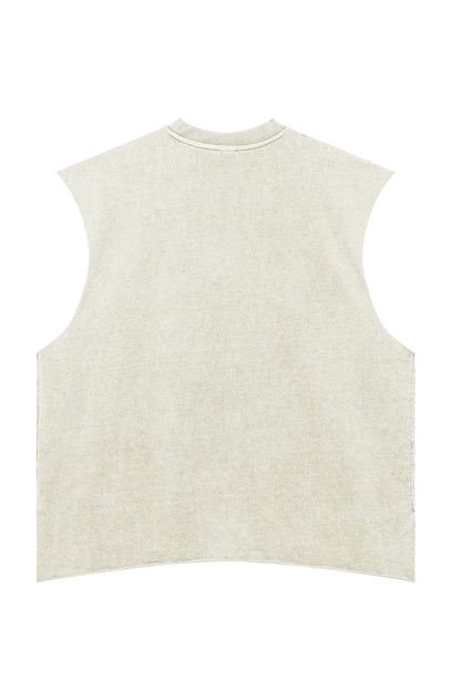 270GSM Distressed Vintage Muscle Tee