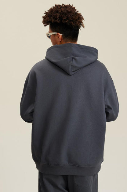 445G Solid Basic Hoodie