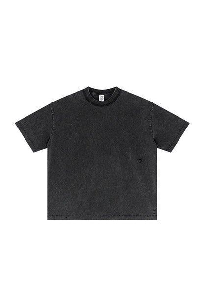 275GSM Pigment Dyed Distressed?Tee