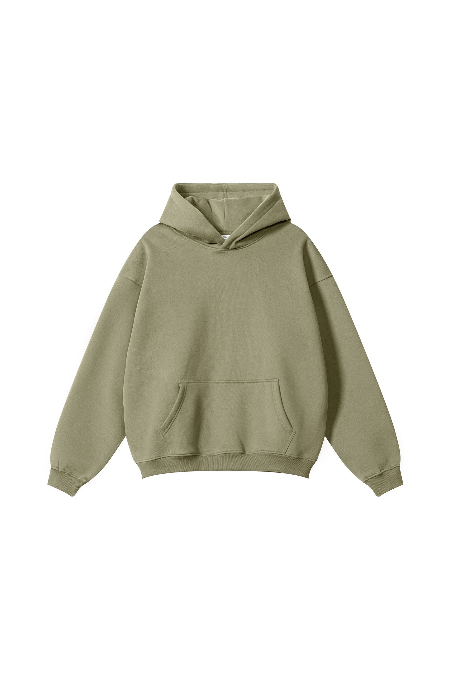 345GSM Fleece Solid Oversized Hoodie