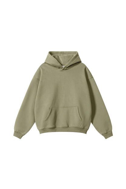 345GSM Fleece Solid Oversized Hoodie