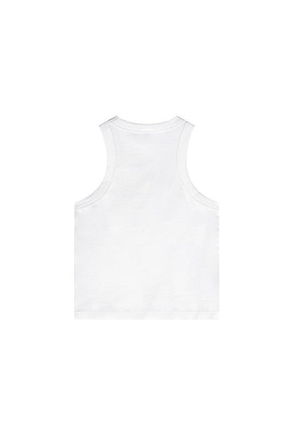 235GSM Washed Out Crop Vest
