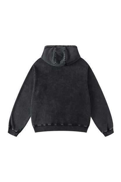 420GSM Digital Printed Wash Out Oversized Hoodie