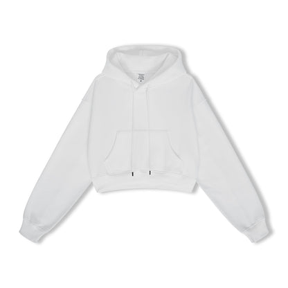 Basic Fleece Crop Hoodie