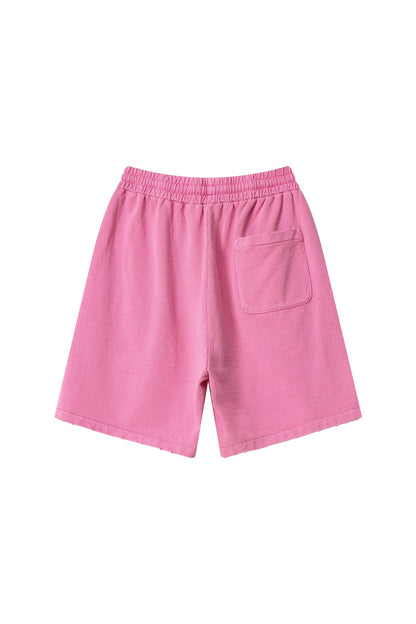 330GSM Pigment Dyed Distressed Short