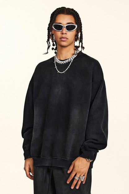 332GSM Spray Washed Fleece Crew