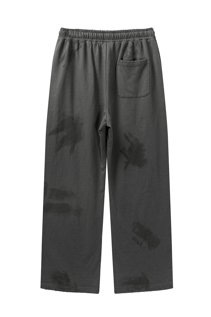 380GSM Brush Dyed Washed Sweatpants
