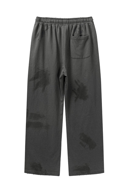 380GSM Brush Dyed Washed Sweatpants