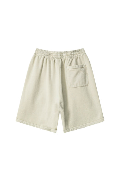 330GSM Pigment Dyed Distressed Short