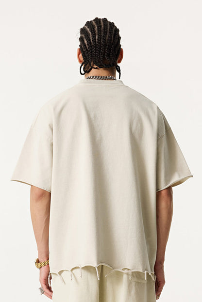 310GSM Pigment Dyed Distressed Tee