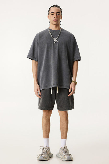 330GSM Pigment Dyed Washed Short