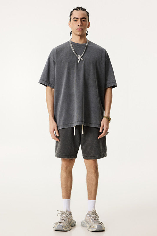 330GSM Pigment Dyed Washed Short