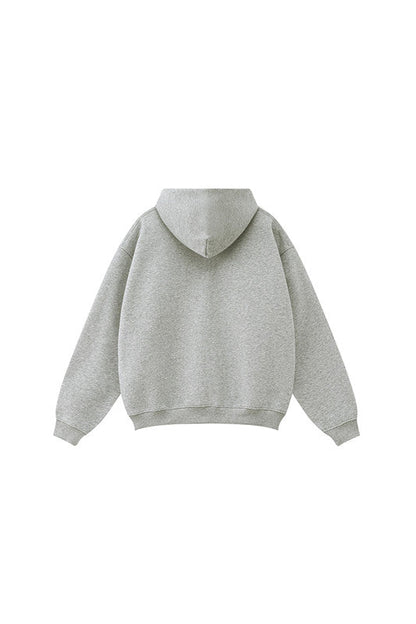 345GSM Fleece Solid Color Zipper Jacket