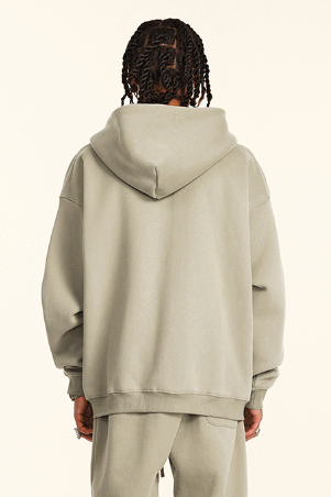 345GSM Fleece Solid Color Zipper Jacket