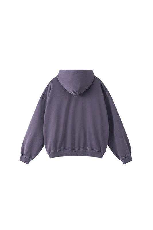 100% Cotton 380GSM Washed  Hoodie