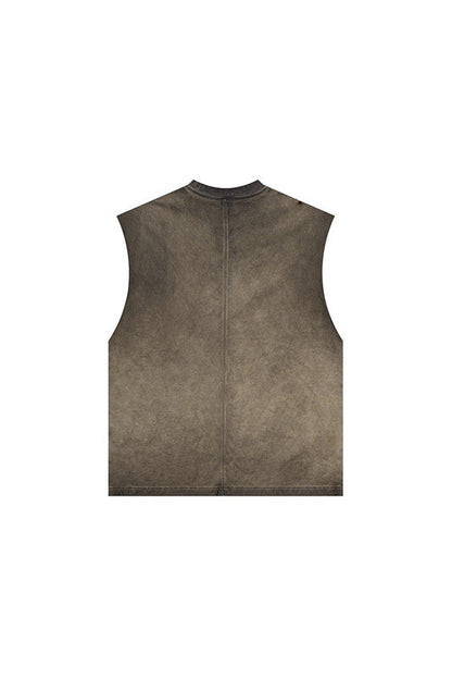 250GSM Washed Out Gradient Muscle Tee