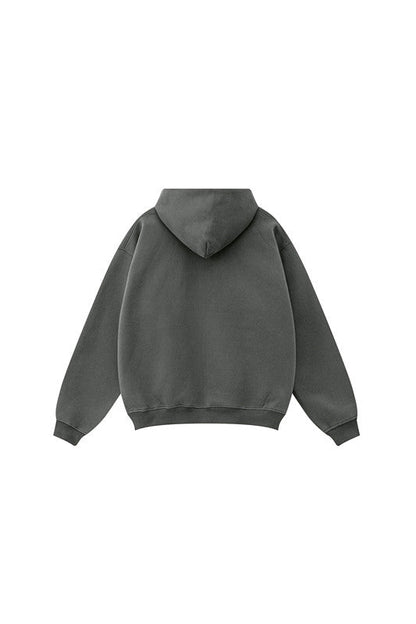 345GSM Fleece Solid Color Zipper Jacket