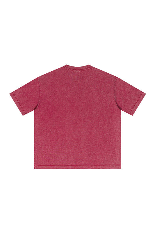 285GSM Pigment Dyed Washed Tee