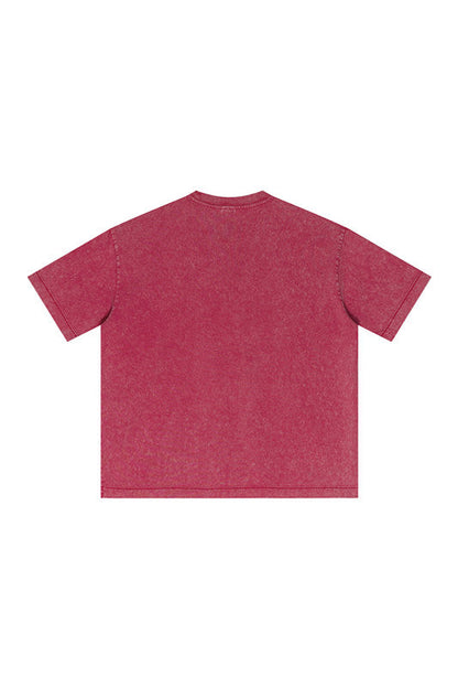 285GSM Pigment Dyed Washed Tee