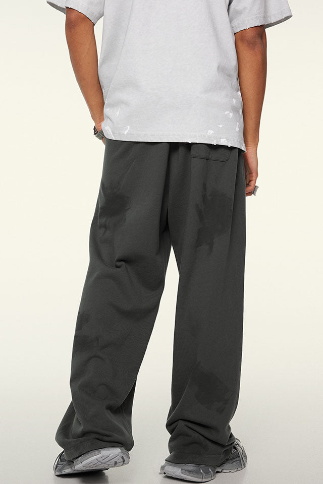 380GSM Brush Dyed Washed Sweatpants