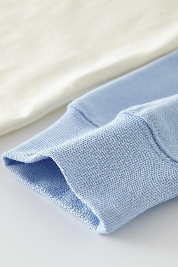 Kids Contrast Sleeve Crew